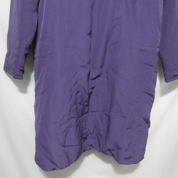 LAURA PETITES | large | Long Purple Winter Coat with Faux Fur Collar | GUC - Picture 16 of 16